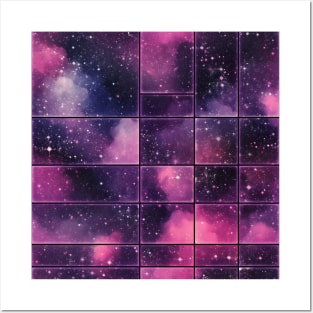 Interminable Space - Infinite Nebula Seamless Pattern Posters and Art